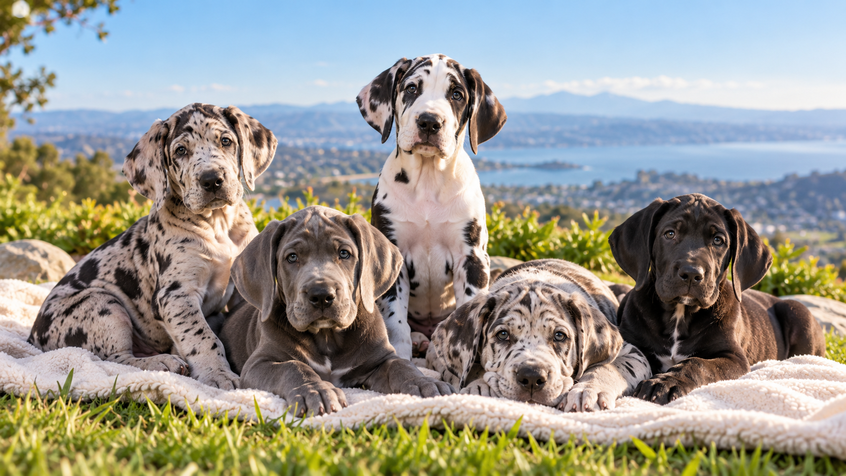 Family-raised Great Dane puppies at Mainely Danes